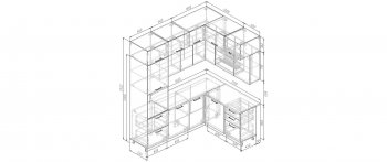 Кухонный гарнитур угловой Лада 2200*1700 мм (Санвут) в Богдановиче - bogdanovich.mebel-e96.ru