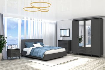 Кровать Шарм (арт.031М1) настил, Антрацит (Диал) в Богдановиче - bogdanovich.mebel-e96.ru