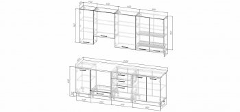 Кухонный гарнитур Элеганция 2400 мм Sanvut в Богдановиче - bogdanovich.mebel-e96.ru