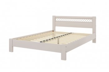 Кровать из массива Шейла льняной (БМ) в Богдановиче - bogdanovich.mebel-e96.ru