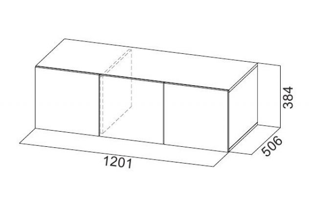 Шкаф 1200 мм ШК-5 с антресолью графит (СВ) в Богдановиче - bogdanovich.mebel-e96.ru