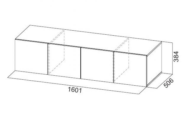 Шкаф 1600 мм ШК-5 с антресолью графит (СВ) в Богдановиче - bogdanovich.mebel-e96.ru