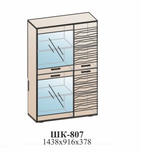 Шкаф ЛОТОС (ШК-807) Бодега белая в Богдановиче - bogdanovich.mebel-e96.ru | фото