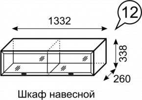 Шкаф навесной Венеция 12 бодега в Богдановиче - bogdanovich.mebel-e96.ru