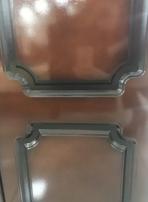 Шкаф 1300 мм ШР-3 без зерк. ЛАК Орех Тёмный (БМ) в Богдановиче - bogdanovich.mebel-e96.ru