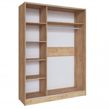 Шкаф-купе Стиль-2 1600 мм крафт/кашемир (Текс) в Богдановиче - bogdanovich.mebel-e96.ru