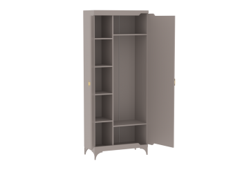 Шкаф 800 мм 2-дверный NEW Сиде Мокко (СБК) в Богдановиче - bogdanovich.mebel-e96.ru