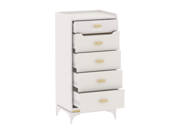 Комод высокий Сиде Белый (СБК) в Богдановиче - bogdanovich.mebel-e96.ru