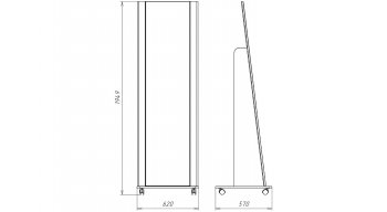 Зеркало напольное Сиде Белый (СБК) в Богдановиче - bogdanovich.mebel-e96.ru