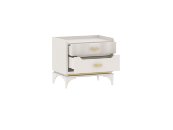 Тумба прикроватная Сиде Белый (СБК) в Богдановиче - bogdanovich.mebel-e96.ru