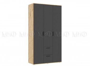 Шкаф 1200 мм Сильвия, крафт/графит (Миф) в Богдановиче - bogdanovich.mebel-e96.ru