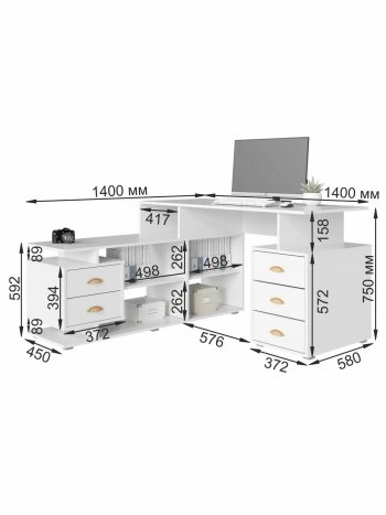 Стол компьютерный СК-8 (ВНК) в Богдановиче - bogdanovich.mebel-e96.ru