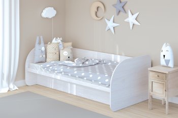 Кровать с подъемным механизмом Сказка, ясень (Зарон) в Богдановиче - bogdanovich.mebel-e96.ru