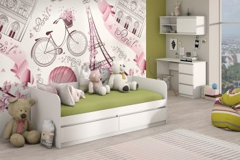 Кровать Соната 900 белый (Зарон) в Богдановиче - bogdanovich.mebel-e96.ru