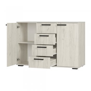 Комод Стандарт №2 NEW крафт белый  (БТС) в Богдановиче - bogdanovich.mebel-e96.ru