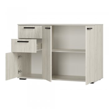 Комод Стандарт 3 NEW крафт белый (БТС) в Богдановиче - bogdanovich.mebel-e96.ru