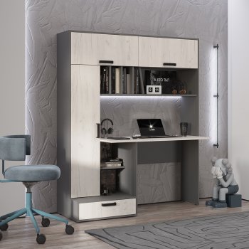 Стол компьютерный Техно графит/крафт  (БТС) в Богдановиче - bogdanovich.mebel-e96.ru