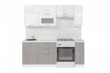 Кухонный гарнитур Терция ультра 2000 мм (Герда) в Богдановиче - bogdanovich.mebel-e96.ru