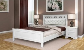 Тумба прикроватная 2ящ.  ГРАЦИЯ (лак) Белый / Белый (БМ) в Богдановиче - bogdanovich.mebel-e96.ru