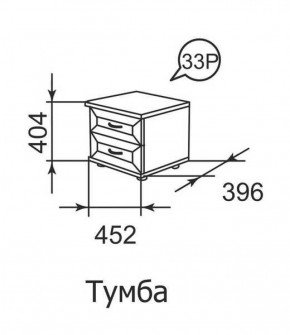 Тумба прикроватная Ника-Люкс 33 в Богдановиче - bogdanovich.mebel-e96.ru