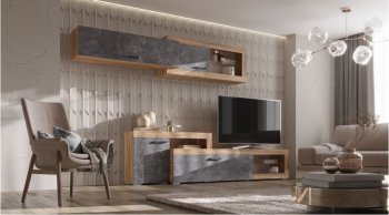 Стенка Турин (Лин) в Богдановиче - bogdanovich.mebel-e96.ru