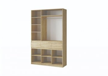 Шкаф 1500 мм Турин крафт/графит (ВВР) в Богдановиче - bogdanovich.mebel-e96.ru