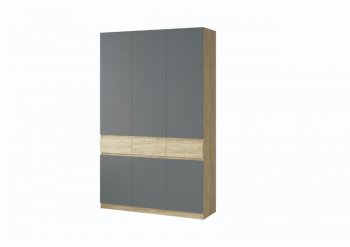 Шкаф 1500 мм Турин крафт/графит (ВВР) в Богдановиче - bogdanovich.mebel-e96.ru