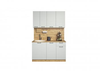 КУхонный гарнитур Валерия 1400 мм вотан/серый (Сурская) в Богдановиче - bogdanovich.mebel-e96.ru