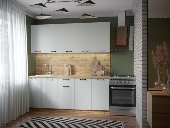 КУхонный гарнитур Валерия 2000 мм вотан/серый (Сурская) в Богдановиче - bogdanovich.mebel-e96.ru