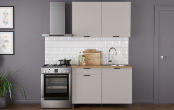 Кухонный гарнитур 1200 мм Венера кашемир ЛДСП (Олмеко) в Богдановиче - bogdanovich.mebel-e96.ru