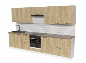 Кухонный гарнитур Янтарь 3000 мм (Герда) в Богдановиче - bogdanovich.mebel-e96.ru