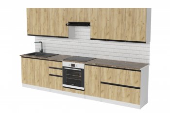 Кухонный гарнитур Янтарь экстра 3000 мм (Герда) в Богдановиче - bogdanovich.mebel-e96.ru